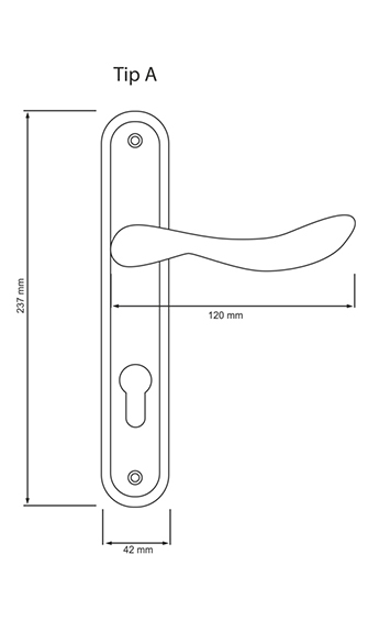 Yaprak Kapı Kolu Yaprak Kapı Kolu